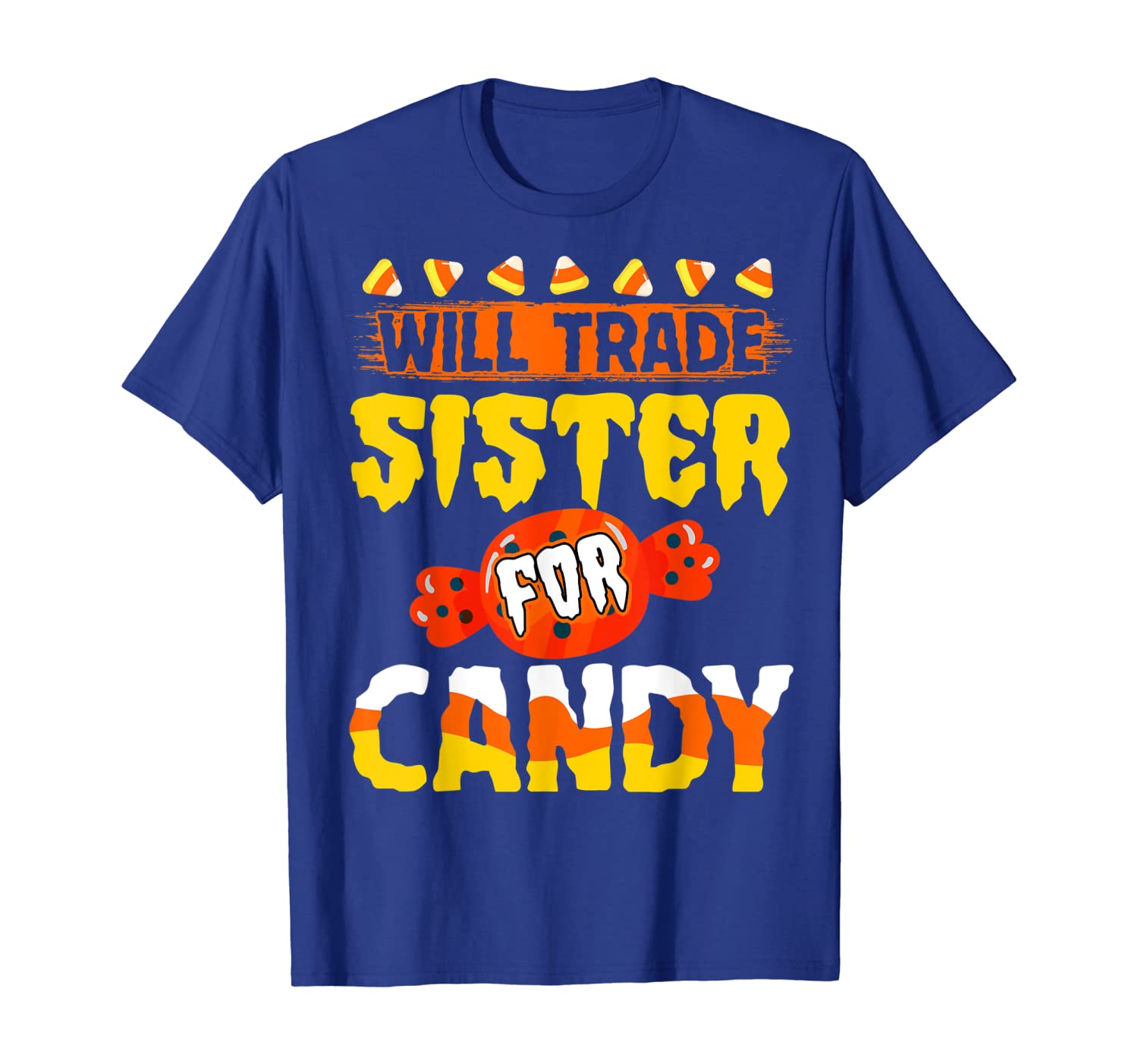 Will Trade Sister For Candy T Shirt For Girls And Boys, White;black