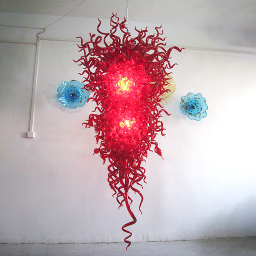Indoor Lighting Lamp Red Colored Chandeliers Led Lights Italy Designer Hand Blown Murano Glass Pendant Light Chandelier 70cm Wide and 120cm High Lightings
Indoor Lighting Lamp Red Colored Chandeliers Led Lights Italy Designer Hand Blown Murano Glass Pendant Light Chandelier 70cm Wide and 120cm High Lightings
