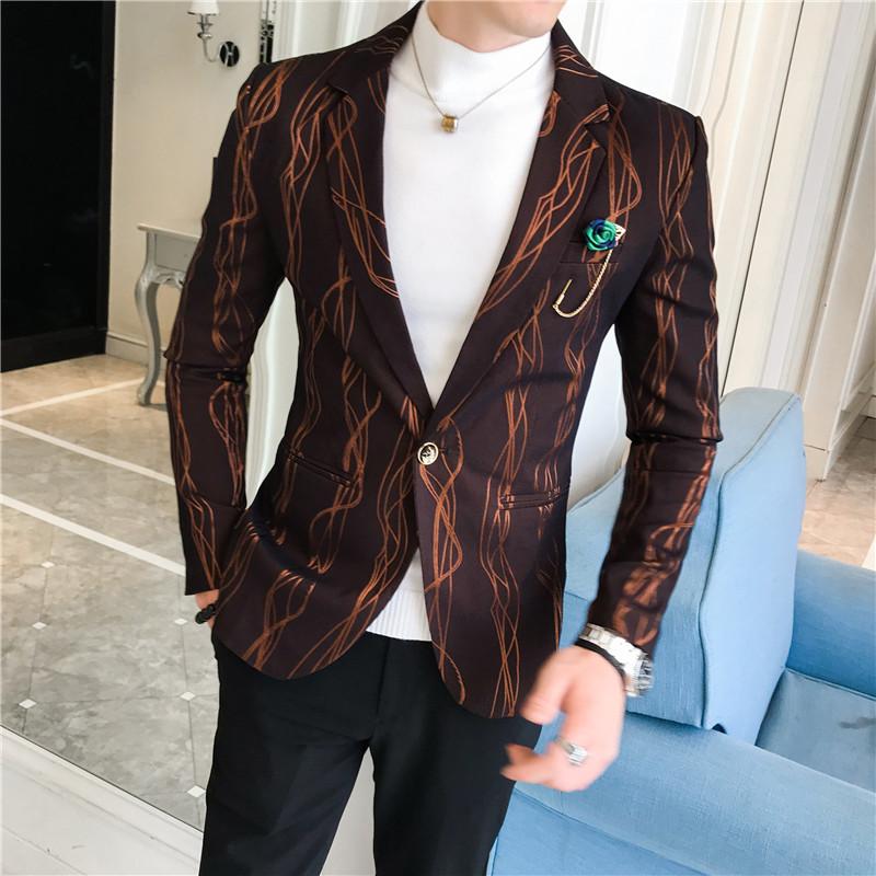 Men's Suits & Blazers HOHO 2022 Four Seasons Striped Printed Suit Trendy Youth Slim Handsome Blazer For Men, White;black
Men's Suits & Blazers HOHO 2022 Four Seasons Striped Printed Suit Trendy Youth Slim Handsome Blazer For Men, White;black