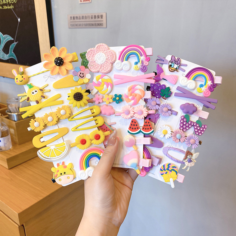 Cute kids hairpin Barrettes kawaii baby girls Fruit Flower acrylic Summer Hair accessories 14pcs/sets, Customize
Cute kids hairpin Barrettes kawaii baby girls Fruit Flower acrylic Summer Hair accessories 14pcs/sets, Customize