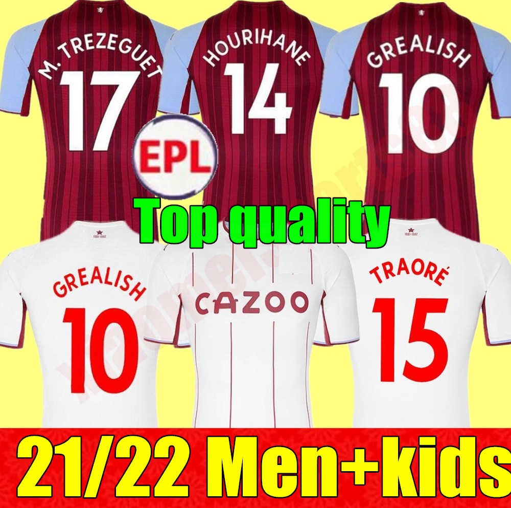 21 22 adult Men + kids kit youth Aston Soccer Jersey Grealish M.TREZEGUET Wesley El Ghazi Hourihane Douglas McGinn Barkley Villa 2021 2022 home away 3rd Football shirts, Adult home+league patch
21 22 adult Men + kids kit youth Aston Soccer Jersey Grealish M.TREZEGUET Wesley El Ghazi Hourihane Douglas McGinn Barkley Villa 2021 2022 home away 3rd Football shirts, Adult home+league patch