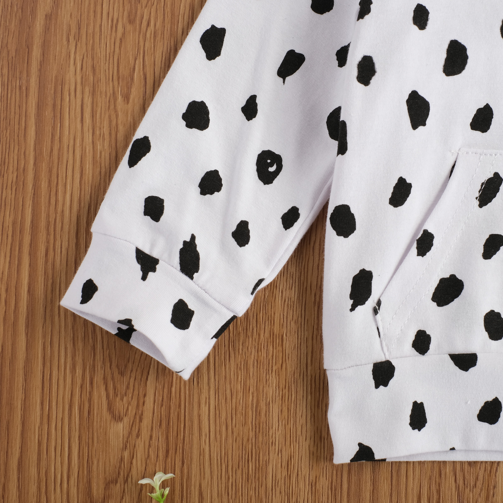 0-24M Spring Autumn Infant born Baby Girl Clothes Set Leopard Long Sleeve Hooded Top Pants Outfits Casual Clothing 210515