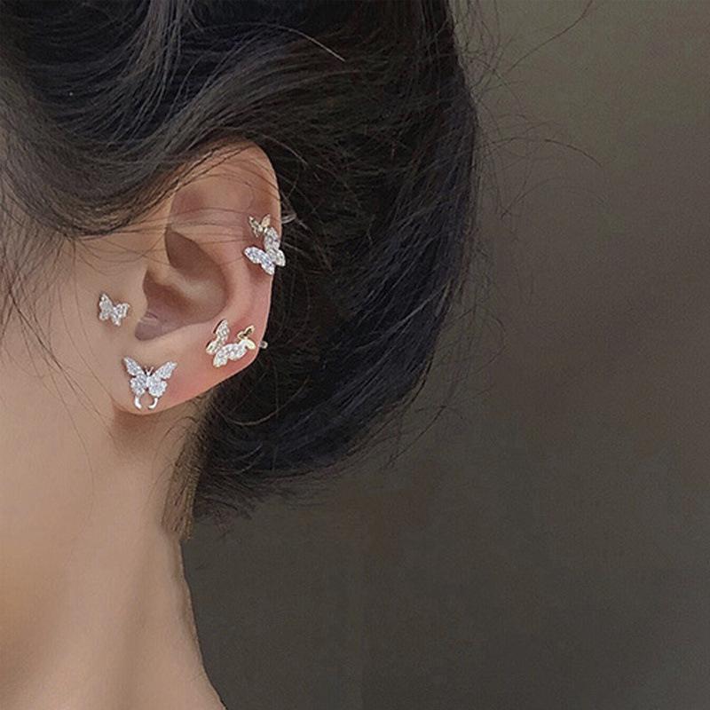 Stud 2PCS 2021 Trend Earrings For Women Golden Masonry Butterfly Ear Vintage Korean Fashion Cute Jewelry Teens
Stud 2PCS 2021 Trend Earrings For Women Golden Masonry Butterfly Ear Vintage Korean Fashion Cute Jewelry Teens