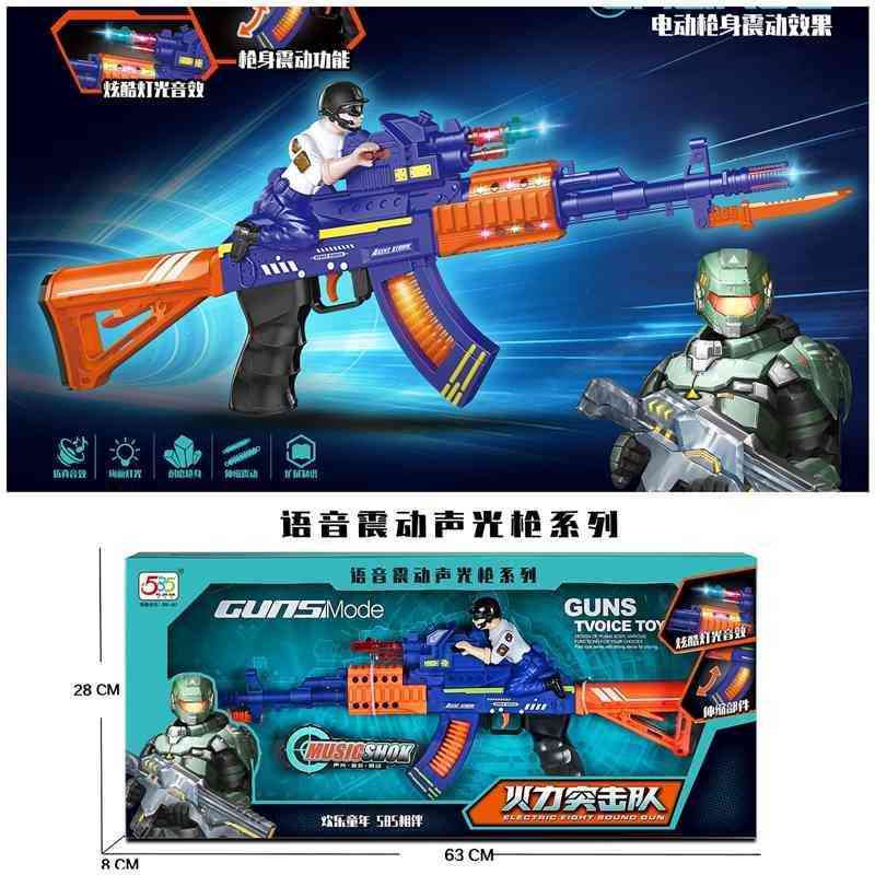 sound children's electric luminous submachine sniper toy performance with long gun light music vibration
sound children's electric luminous submachine sniper toy performance with long gun light music vibration