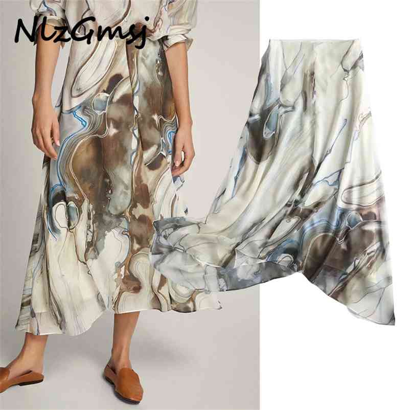 autumn women painting print midi skirt side zipper office ladies elegant chic skirts 210628
autumn women painting print midi skirt side zipper office ladies elegant chic skirts 210628