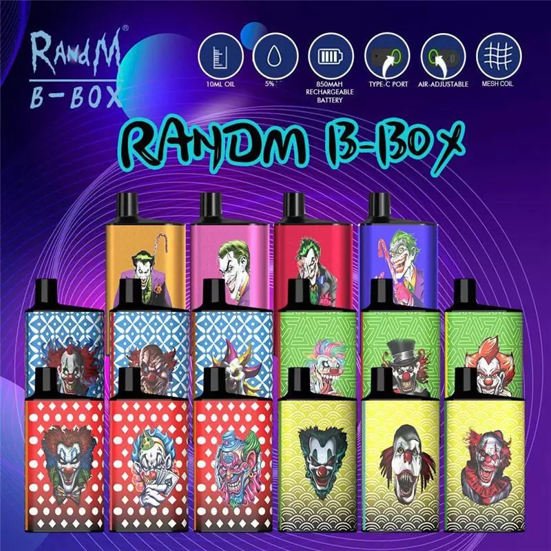 Original RandM B-Box Disposable Vape Pen E cigarettes Pod Device Kit 5000 Puffs 850mAh Power Battery 10ml Prefilled Pods Authentic wholesale
Original RandM B-Box Disposable Vape Pen E cigarettes Pod Device Kit 5000 Puffs 850mAh Power Battery 10ml Prefilled Pods Authentic wholesale