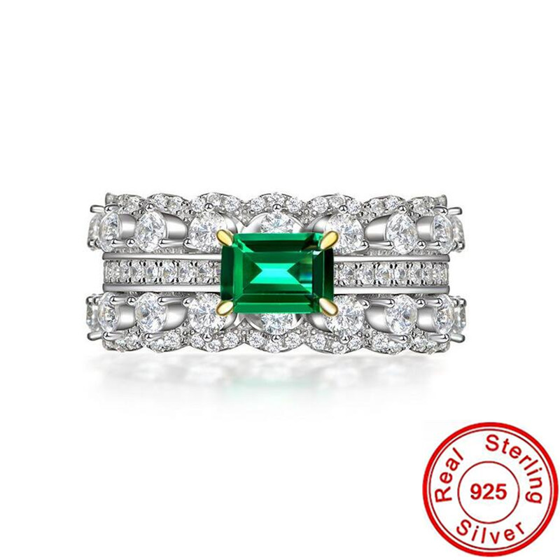 Hollow Emerald Diamond Promise Ring 100% Real 925 sterling Silver Engagement Wedding Band Rings For Women Court Party Jewelry
Hollow Emerald Diamond Promise Ring 100% Real 925 sterling Silver Engagement Wedding Band Rings For Women Court Party Jewelry