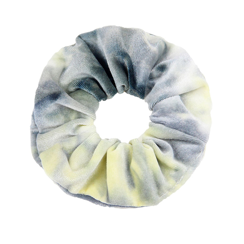 Veet Tie-dye Hair Circle Intestine Circles High Stretch Hairs Accessory Coletero Con Efecto Tie Dye De Terciopelo Con Forma De Diamante Lazo Para El C