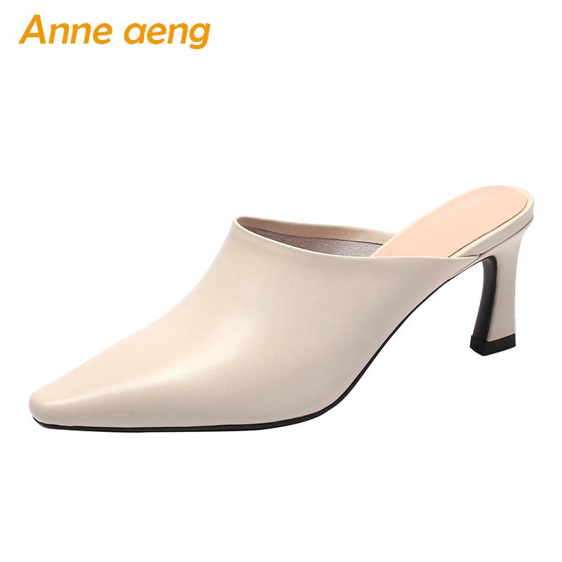 Slippers 2021 Summer Genuine Leather Outside Women High Heel Shallow Solid Sexy Ladies Cow Shoes Mules Slides, Black
Slippers 2021 Summer Genuine Leather Outside Women High Heel Shallow Solid Sexy Ladies Cow Shoes Mules Slides, Black