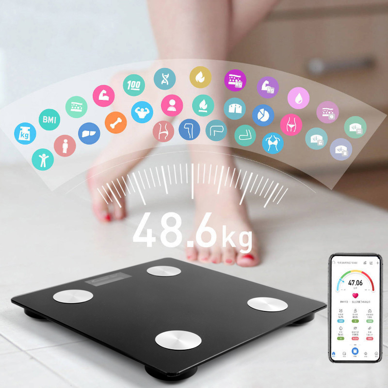 Fashion Digital Body Weight Bluetooth Scale Body Fat and Water Content Testing Scales LCD Display Glass Smart Electronic Scales
Fashion Digital Body Weight Bluetooth Scale Body Fat and Water Content Testing Scales LCD Display Glass Smart Electronic Scales