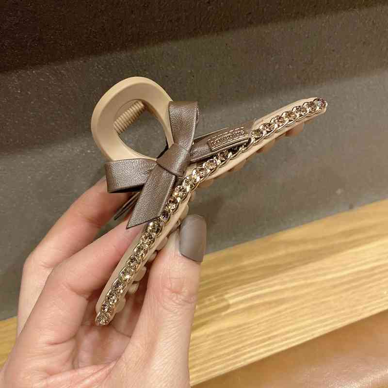 Hair Accessories Jewelry East Gate Same Style Rhinestone Butterfly Clip Plate Grip Elegant Temperament