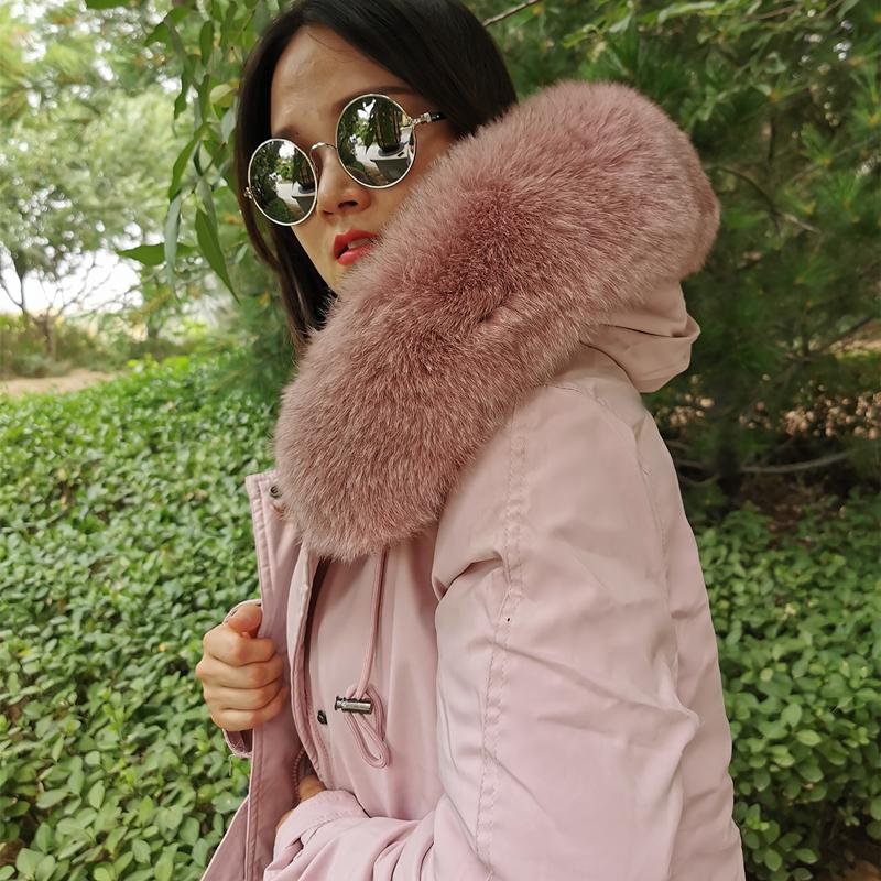Women' Fur & Faux Real Hooded Women Jacket 2021 Winter Down Parka With The Largest Natural Collar Solid Color Pockets Loose Coat, Pink-black fox
Women' Fur & Faux Real Hooded Women Jacket 2021 Winter Down Parka With The Largest Natural Collar Solid Color Pockets Loose Coat, Pink-black fox