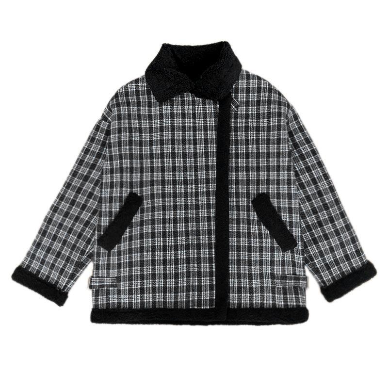 Women's Jackets Mooirue Winter Women Plaid Pattern Thickened Lamb Coat Korean Spring Warm Fur Jacket Locomotive Wear, Coffee
Women's Jackets Mooirue Winter Women Plaid Pattern Thickened Lamb Coat Korean Spring Warm Fur Jacket Locomotive Wear, Coffee