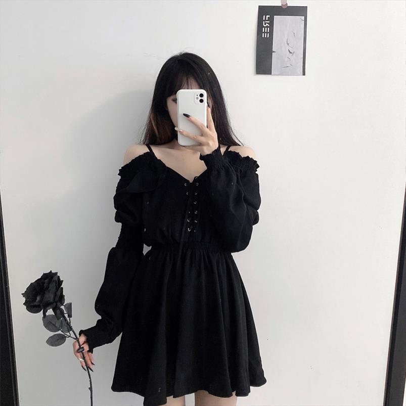 Autumn Plus Size 4xl Womens Dress Lace Up Black Slim Sexy High Waist Dresses Off Shoulder Long Sleeve Gothic Clothes
Autumn Plus Size 4xl Womens Dress Lace Up Black Slim Sexy High Waist Dresses Off Shoulder Long Sleeve Gothic Clothes