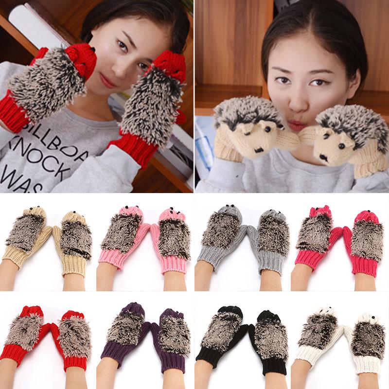 Five Fingers Gloves Knitting Wool Cute Warm Mittens Fingerless Cartoon Hedgehog Winter Soft
Five Fingers Gloves Knitting Wool Cute Warm Mittens Fingerless Cartoon Hedgehog Winter Soft