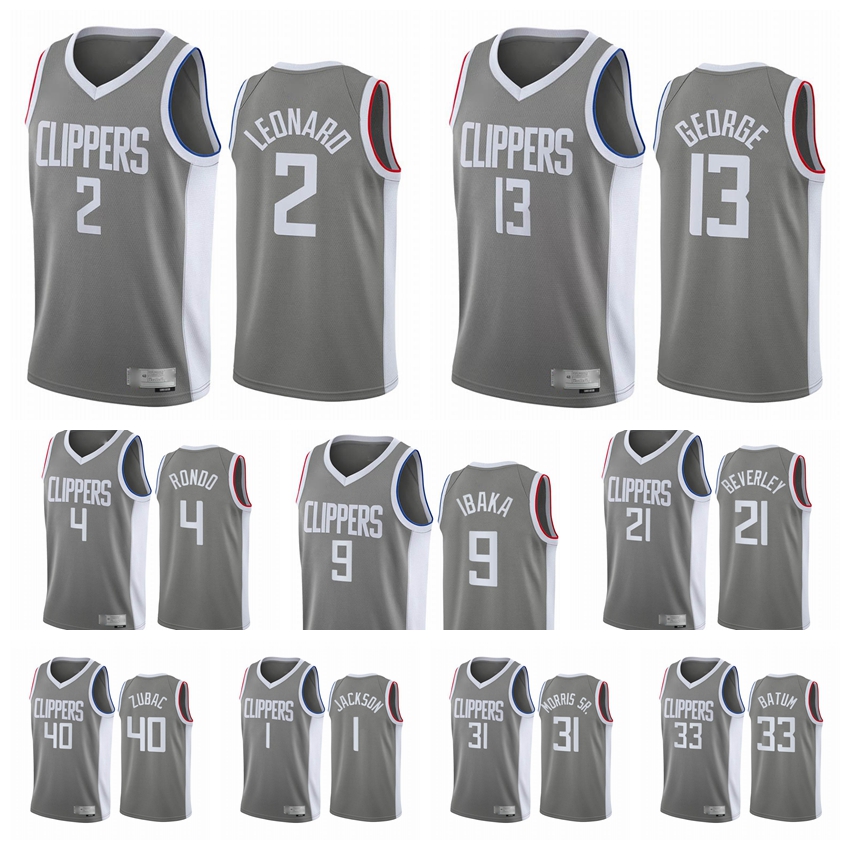 2020-21 LA Clippers Men Kawhi Rajon Rondo Leonard Paul George Serge Ibaka Earned Edition Gray #2 Basketball Jersey
2020-21 LA Clippers Men Kawhi Rajon Rondo Leonard Paul George Serge Ibaka Earned Edition Gray #2 Basketball Jersey