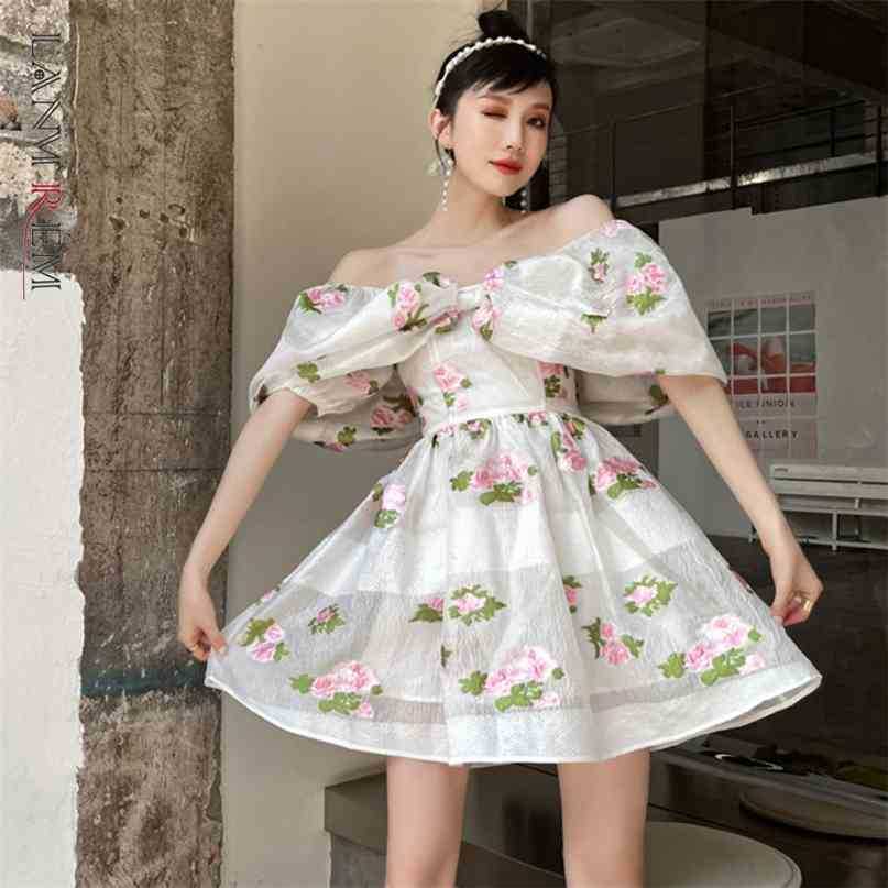Spring Summer Floral Puff Sleeve Dress Women Off Shoulder Dresses Ladies Elegant Party Clothes 2D1559 210526, Color chalk white
Spring Summer Floral Puff Sleeve Dress Women Off Shoulder Dresses Ladies Elegant Party Clothes 2D1559 210526, Color chalk white
