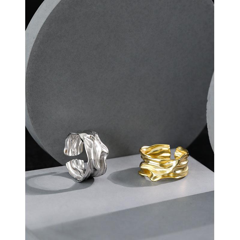 Cluster Rings Korean Version Of Ins Design Sense Irregular Fold Face S925 Pure Silver Ring Women's
Cluster Rings Korean Version Of Ins Design Sense Irregular Fold Face S925 Pure Silver Ring Women's
