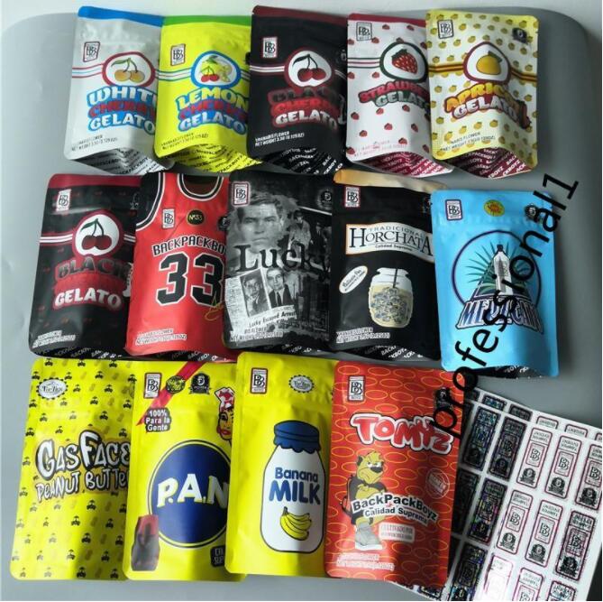 14 kinds of backpackBoyz 3.5g bag Gas face peanut butter Tomyz Bags smell proof bags BACKPACY BOYZ GELATO bags Scotti Pippen No. 33 sgk
14 kinds of backpackBoyz 3.5g bag Gas face peanut butter Tomyz Bags smell proof bags BACKPACY BOYZ GELATO bags Scotti Pippen No. 33 sgk
