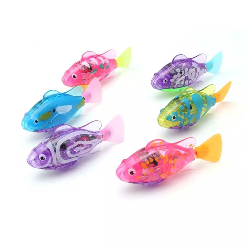 4 PCS Flash Swimming Electronic Fish Pet Bath Toys Battery Powered For Children Kids Bathtub Decoration Multi-Colored Toys
4 PCS Flash Swimming Electronic Fish Pet Bath Toys Battery Powered For Children Kids Bathtub Decoration Multi-Colored Toys