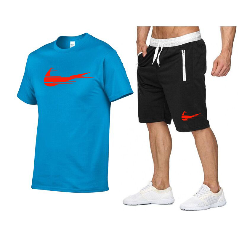 2021 Summer 100% Cotton T-Shirt Men's Tracksuits Pants Set Casual Brand Fitness Jogger T Shirt Fashion High Quality S-XXL, Gray
2021 Summer 100% Cotton T-Shirt Men's Tracksuits Pants Set Casual Brand Fitness Jogger T Shirt Fashion High Quality S-XXL, Gray