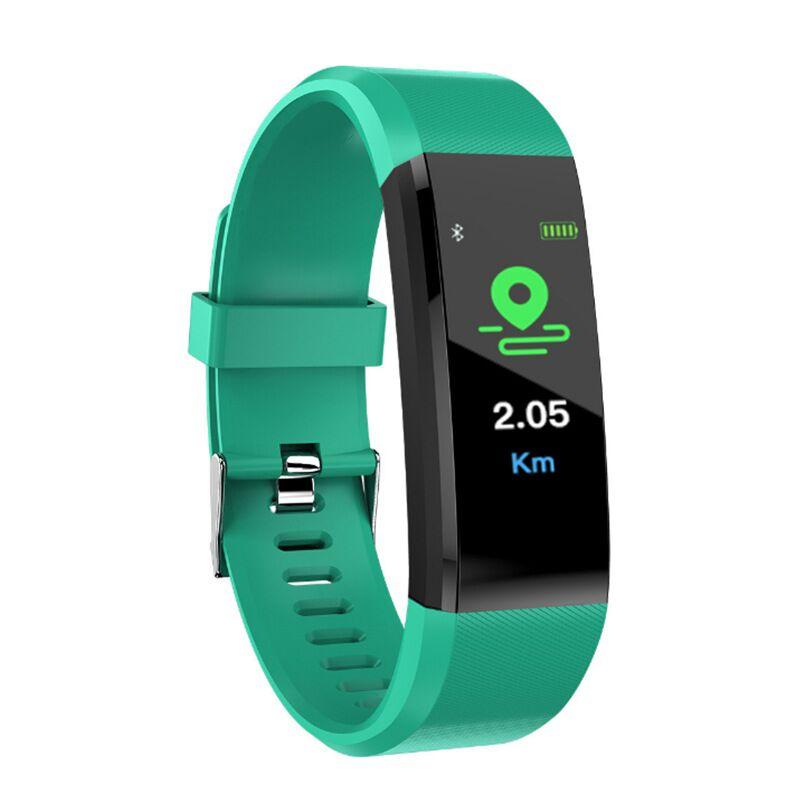 115Plus Bracelet Heart Rate Blood Pressure Smart Band Fitness Tracker Smartband Wristband For Fitbits Watch Wristbands220Z7823929