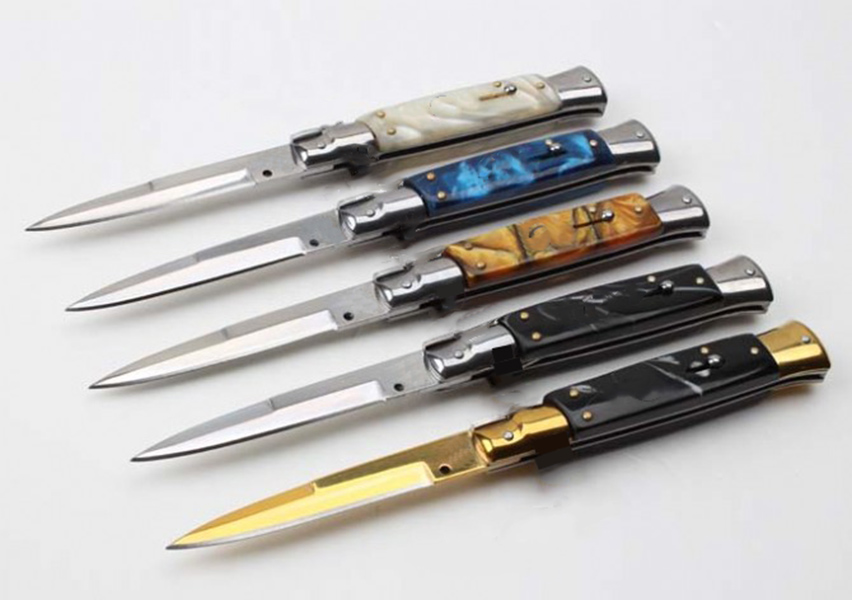 9 Inch Italian Mafia Godfather Single Action Automatic Knife D2 Blade Camping Pocket Survival Auto Knives A07 C07 UT85 UT88 BM 3310 3400
9 Inch Italian Mafia Godfather Single Action Automatic Knife D2 Blade Camping Pocket Survival Auto Knives A07 C07 UT85 UT88 BM 3310 3400