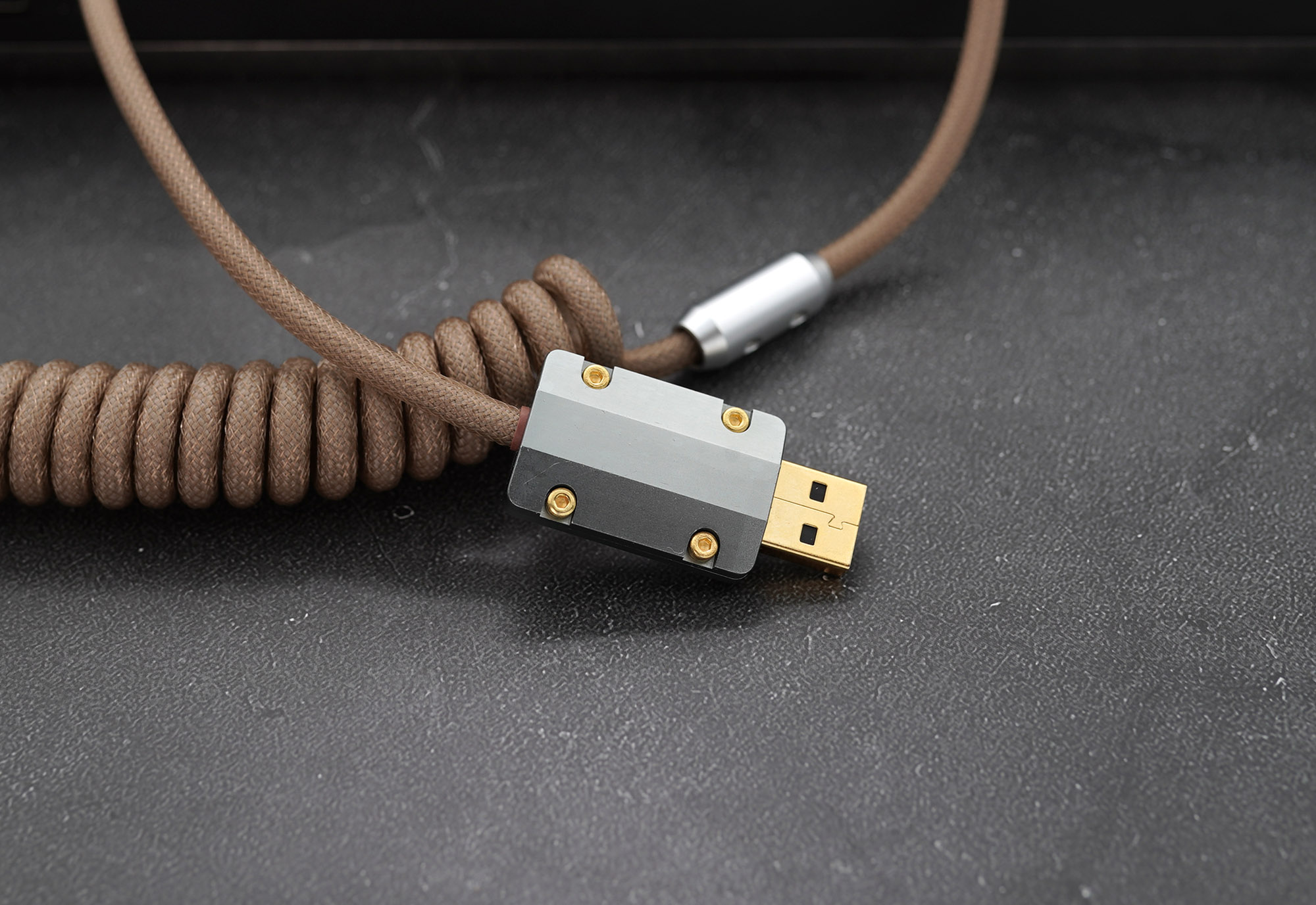 GeekCable Handmade Customized Mechanical Keyboard Data Cable For GMK Theme SP Keycaps Matrix 1.2og Theme Sand Color