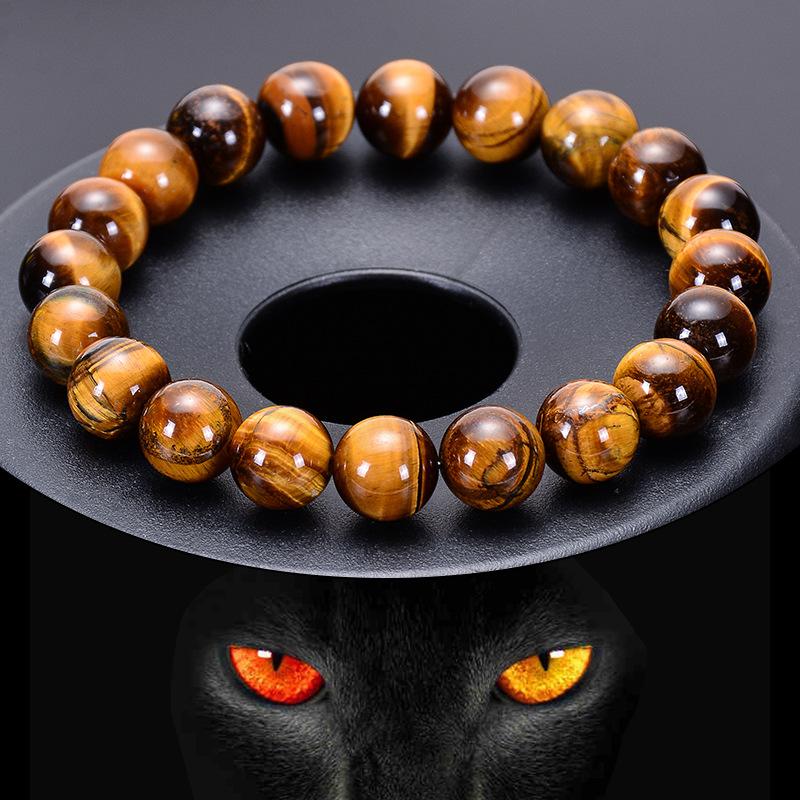 Charm Bracelets European And American Natural Tiger-Eye Bracelet Handmade Beaded Single Circle Yellow Tiger Eyes For Men Women, Golden;silver
Charm Bracelets European And American Natural Tiger-Eye Bracelet Handmade Beaded Single Circle Yellow Tiger Eyes For Men Women, Golden;silver