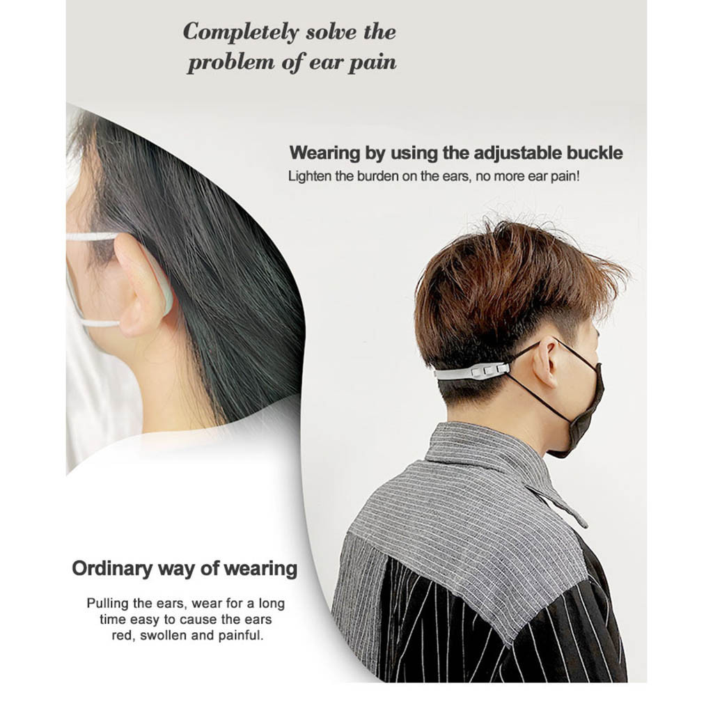 Adjustable adjustable fixer for the curve ear extension 1/2/3/4/5/6/10 third wheel adjustable sliding gear mask tightening of the extension