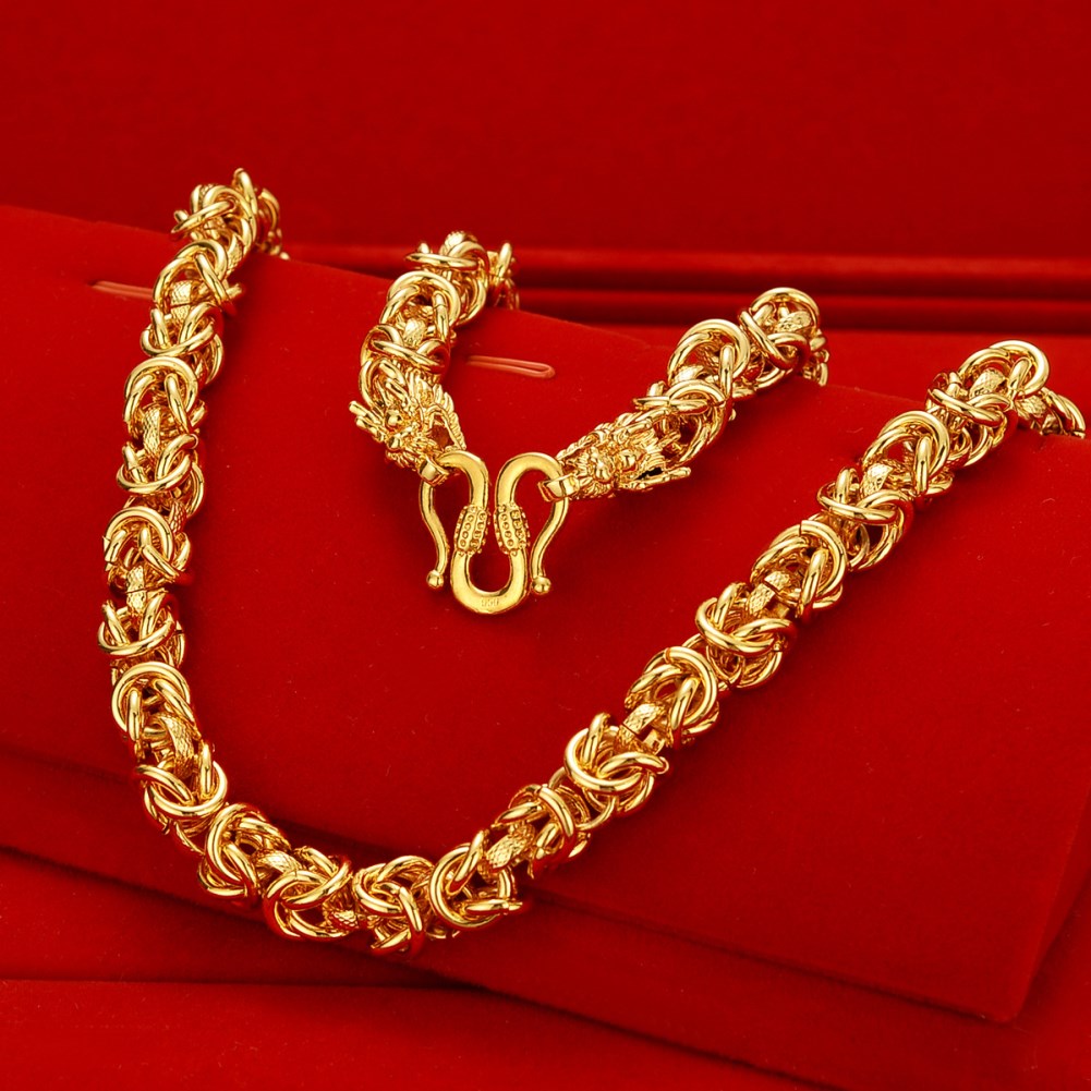 heavy Men's Cloth Dragon head 24k gold plated necklace Chains NJGN046 fashion wedding gift men yellow gold plate chain necklaces
heavy Men's Cloth Dragon head 24k gold plated necklace Chains NJGN046 fashion wedding gift men yellow gold plate chain necklaces