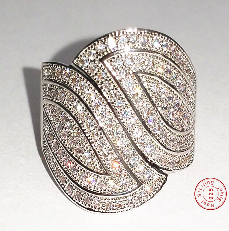 Luxury Pave set 100PCS Stone 5A Zircon stone 10KT White Gold Filled Wedding Band Ring For Women Sz 5-11 Gift
Luxury Pave set 100PCS Stone 5A Zircon stone 10KT White Gold Filled Wedding Band Ring For Women Sz 5-11 Gift
