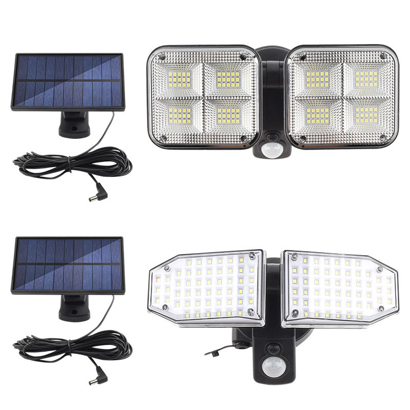 LED Solar Lamp Outdoor Waterproof Wall Lights Spotlights Motion Sensor Street Lamp for Garden Yard