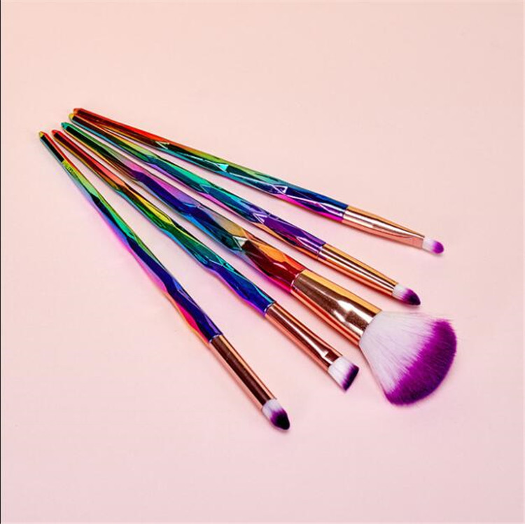 5 PCS Makeup Brushes Set Foundation Blending Powder Eyeshadow Contour Concealer Blush Wool Fiber Cosmetic Tool Juego De 5 Brochas De Maquillaje Make-u