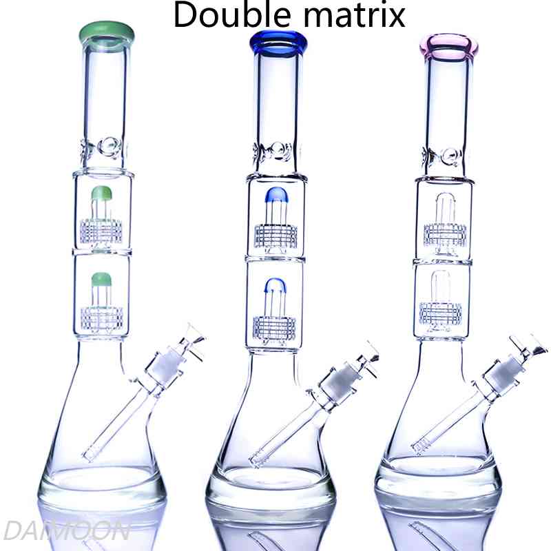 Double Stereo Matrix Birdcage Bongs beaker thick base design bubblers oil rigs water pipe dab rig hookahs with 14mm female joint
Double Stereo Matrix Birdcage Bongs beaker thick base design bubblers oil rigs water pipe dab rig hookahs with 14mm female joint
