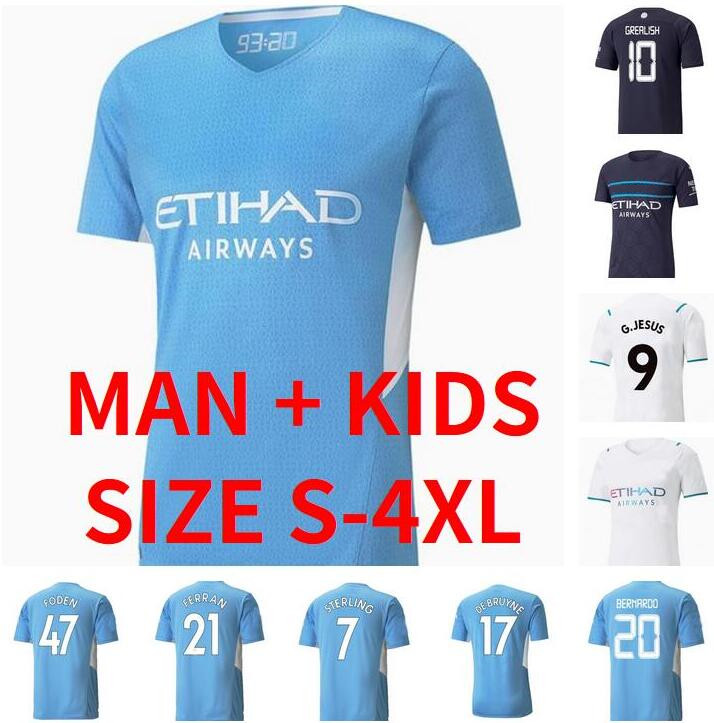 Man kids Kit GREALISH DE BRUYNE Soccer Jerseys 2021 22 STERLING G. JESUS FODEN STONES Football Shirt BERNARDO RODRIGO FERRAN MAHREZ RÚBEN Maillots Foot, 21/22
Man kids Kit GREALISH DE BRUYNE Soccer Jerseys 2021 22 STERLING G. JESUS FODEN STONES Football Shirt BERNARDO RODRIGO FERRAN MAHREZ RÚBEN Maillots Foot, 21/22
