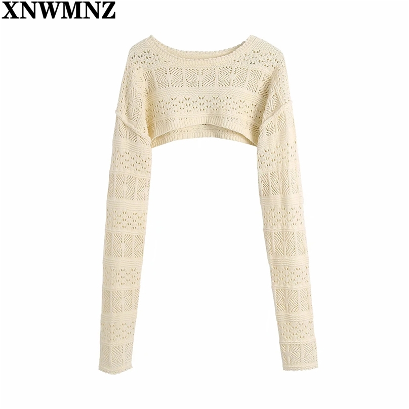 Women Fashion Hollow Out Arm Warmers Cropped Knitted Sweater Vintage O Neck Long Sleeve Female Pullovers Chic Tops 210520, Beige
Women Fashion Hollow Out Arm Warmers Cropped Knitted Sweater Vintage O Neck Long Sleeve Female Pullovers Chic Tops 210520, Beige