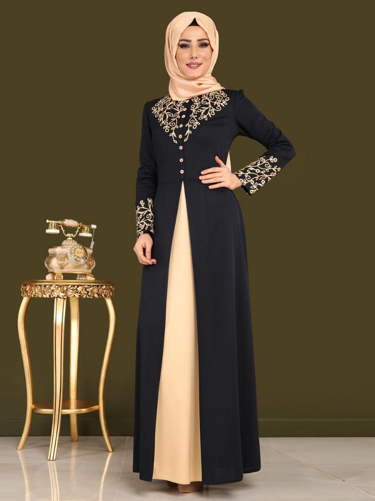 Ethnic Clothing Women's Party Mature Solemn Abaya Long Dress Muslim Bronzing Turkish Islamic For Women
Ethnic Clothing Women's Party Mature Solemn Abaya Long Dress Muslim Bronzing Turkish Islamic For Women