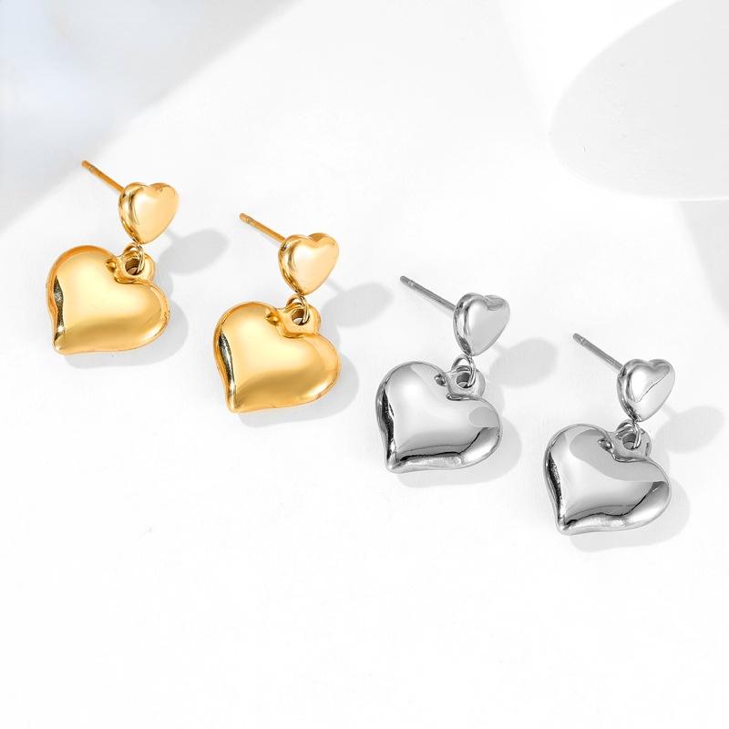 Stud Stainless Steel Heart Gold Earrings For Girls Studs Tragus Piercing Jewelry Earing Set Pack Oorbellen Aretes Brincos Bijoux, Golden;silver
Stud Stainless Steel Heart Gold Earrings For Girls Studs Tragus Piercing Jewelry Earing Set Pack Oorbellen Aretes Brincos Bijoux, Golden;silver
