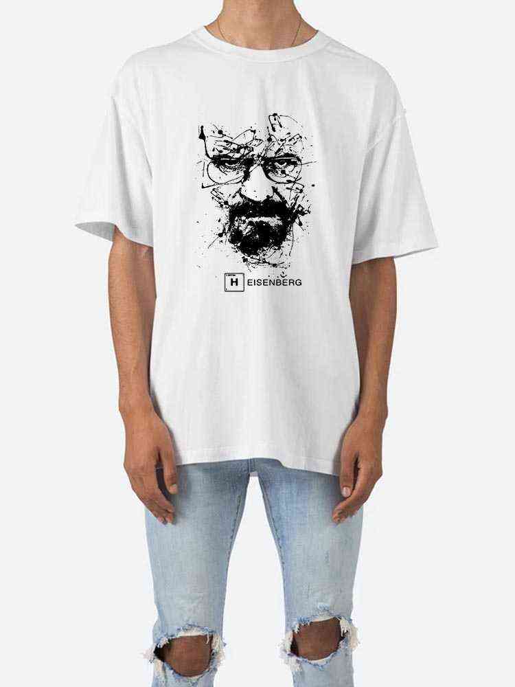 COOLMIND 100% cotton men breaking bad tshirt male summer loose funny t- tee you print heisenberg t 210629