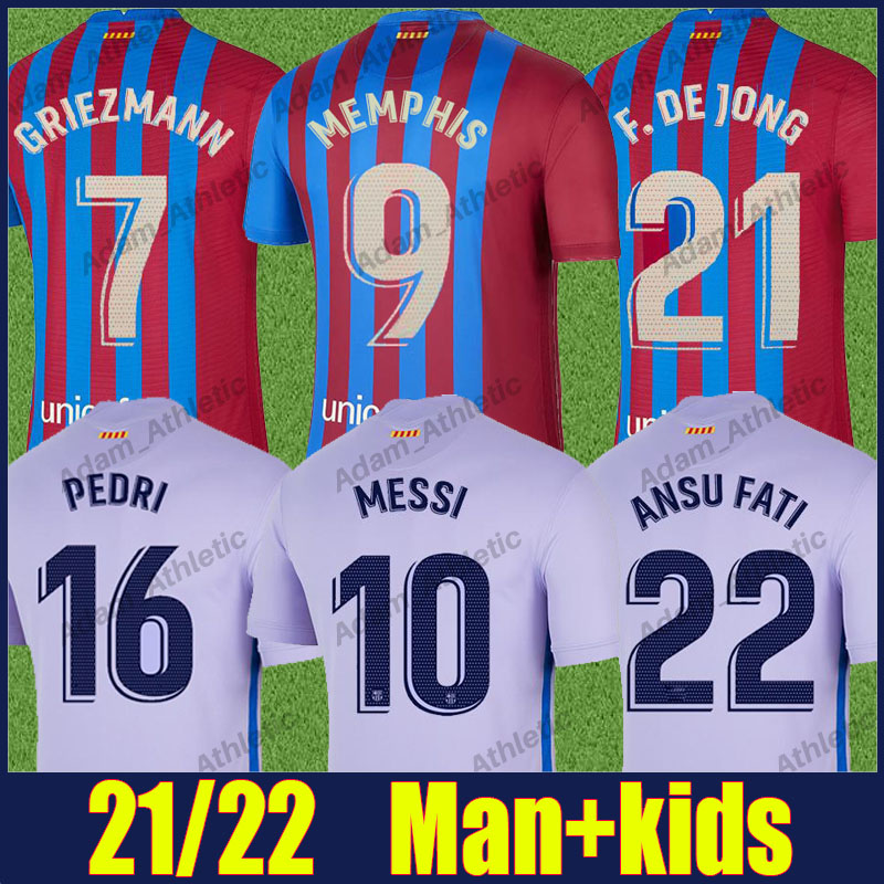 Barça MESSI soccer jerseys ANSU FATI F.DE JONG KUN AGUERO MEMPHIS football shirts DEST COUTINHO GRIEZMANN PEDRI jersey home away man kids ki, Black;yellow
Barça MESSI soccer jerseys ANSU FATI F.DE JONG KUN AGUERO MEMPHIS football shirts DEST COUTINHO GRIEZMANN PEDRI jersey home away man kids ki, Black;yellow