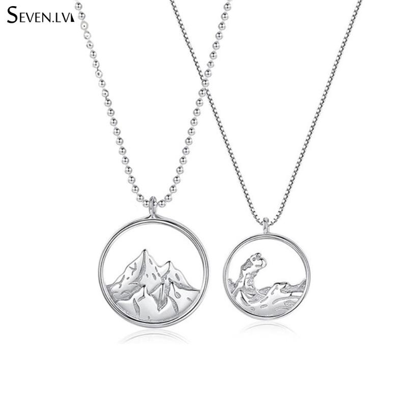 Pendant Necklaces Couple Necklace Mountain And Sea Jewelry Minimalism Steel Chain Gift For Women Men Love Forever
Pendant Necklaces Couple Necklace Mountain And Sea Jewelry Minimalism Steel Chain Gift For Women Men Love Forever