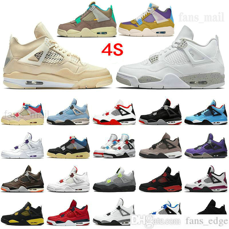 2021 New Release Union Guava Ice Jumpman 4s Basketball Shoes 4 White Cement Oreo Black Cat Fire Red Bred Sail Taupe Haze Neon University Blue Shimmer Lightning Sneaker, Item12 new bred 36-47
2021 New Release Union Guava Ice Jumpman 4s Basketball Shoes 4 White Cement Oreo Black Cat Fire Red Bred Sail Taupe Haze Neon University Blue Shimmer Lightning Sneaker, Item12 new bred 36-47