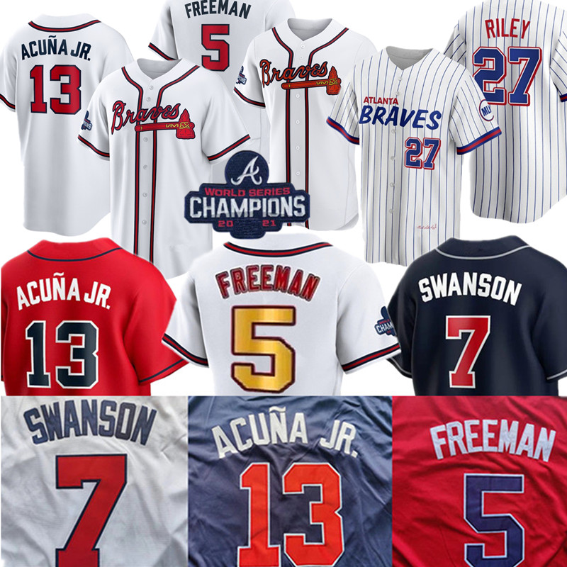 Atlanta 2021 2022 Braves Jerseys Ronald Acuna Jr. Freddie Freeman Dansby Swanson Austin Riley Ozzie Albies Jorge Soler Chipper Jones Anderson Baseball Custom Wear, Youth's color 2
Atlanta 2021 2022 Braves Jerseys Ronald Acuna Jr. Freddie Freeman Dansby Swanson Austin Riley Ozzie Albies Jorge Soler Chipper Jones Anderson Baseball Custom Wear, Youth's color 2