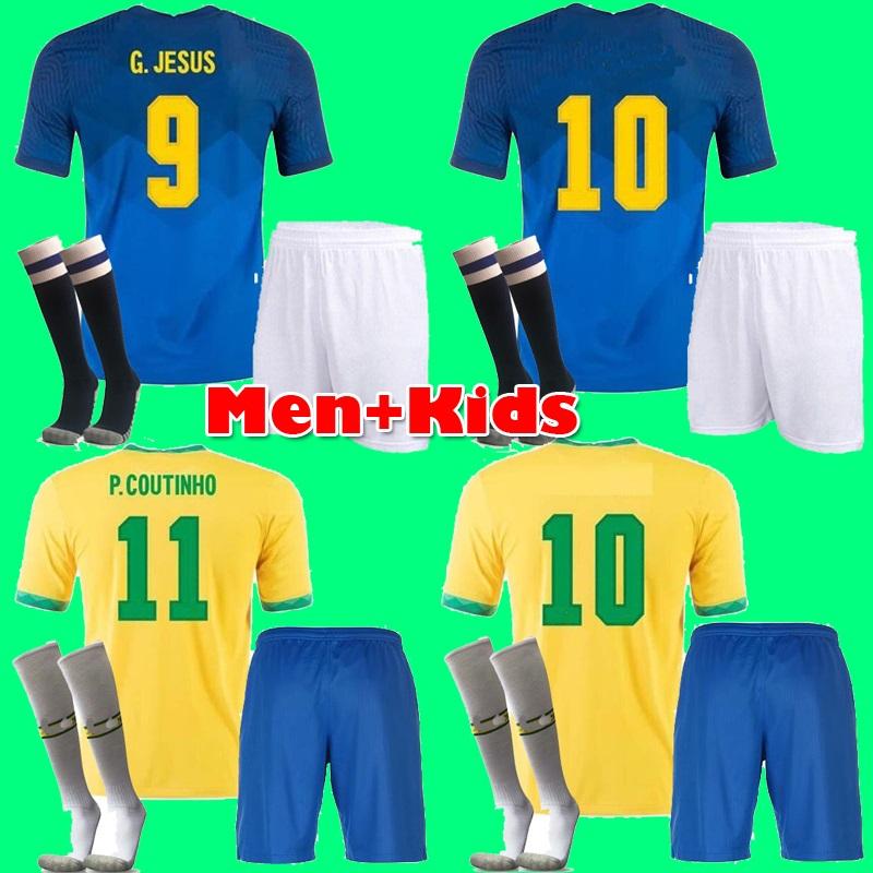 BRASIL NERES COUTINHO soccer jersey 2021 camiseta de futebol BraziLS G.JESUS FIRMINO 21 22 football shirt Men + Kids kit set uniforms, Blue
BRASIL NERES COUTINHO soccer jersey 2021 camiseta de futebol BraziLS G.JESUS FIRMINO 21 22 football shirt Men + Kids kit set uniforms, Blue