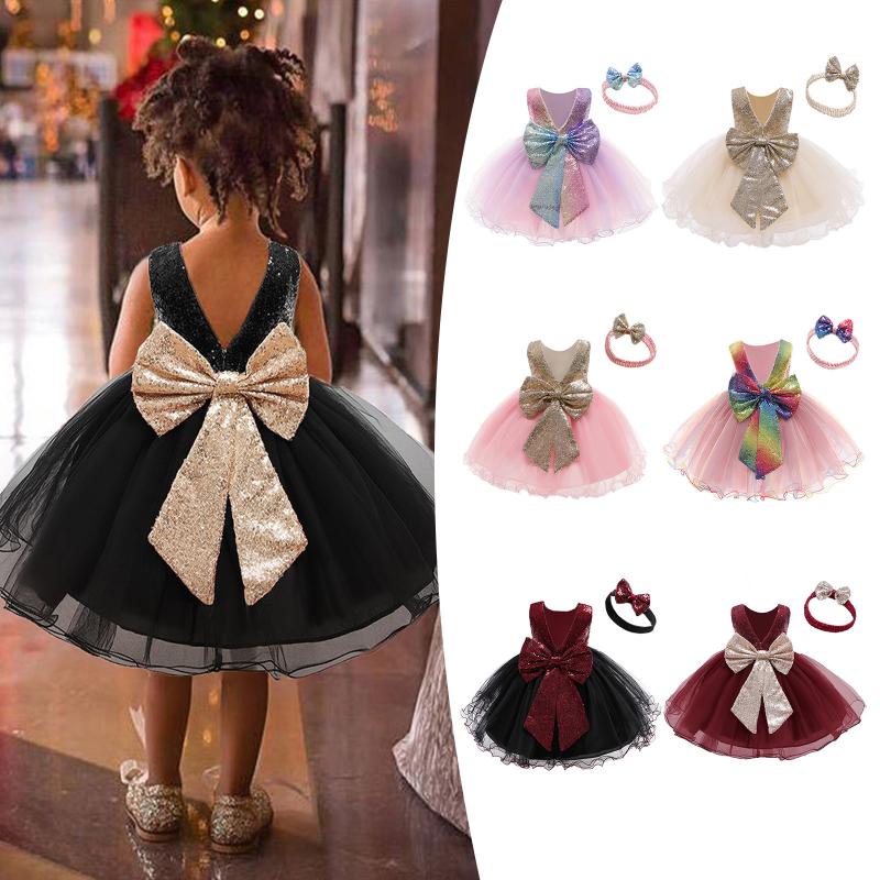 Girl's Dresses #55 Baby Girls Sequins Bowknot Lace Pageant Party Wedding Tutu Gown Hairband Fashion Printed O-neck Clothes Navidad, Beige
Girl's Dresses #55 Baby Girls Sequins Bowknot Lace Pageant Party Wedding Tutu Gown Hairband Fashion Printed O-neck Clothes Navidad, Beige