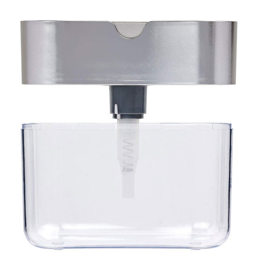 Cocina accesorio 2-in-1 soap dispenser and sponge holder kitchen sink tidy dish cleaning tool liquid dispenser