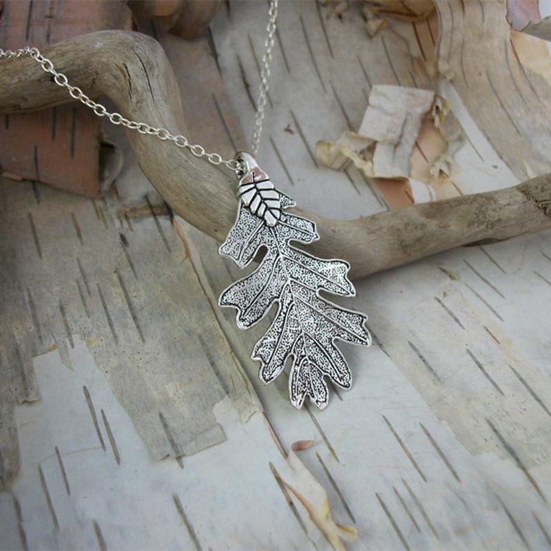 Pendant Necklaces Vintage Creative Bohemian Style Tree Leaf Necklace Oak Fashion Woman Party Jewelry Gift For Her Accessories, Silver
Pendant Necklaces Vintage Creative Bohemian Style Tree Leaf Necklace Oak Fashion Woman Party Jewelry Gift For Her Accessories, Silver
