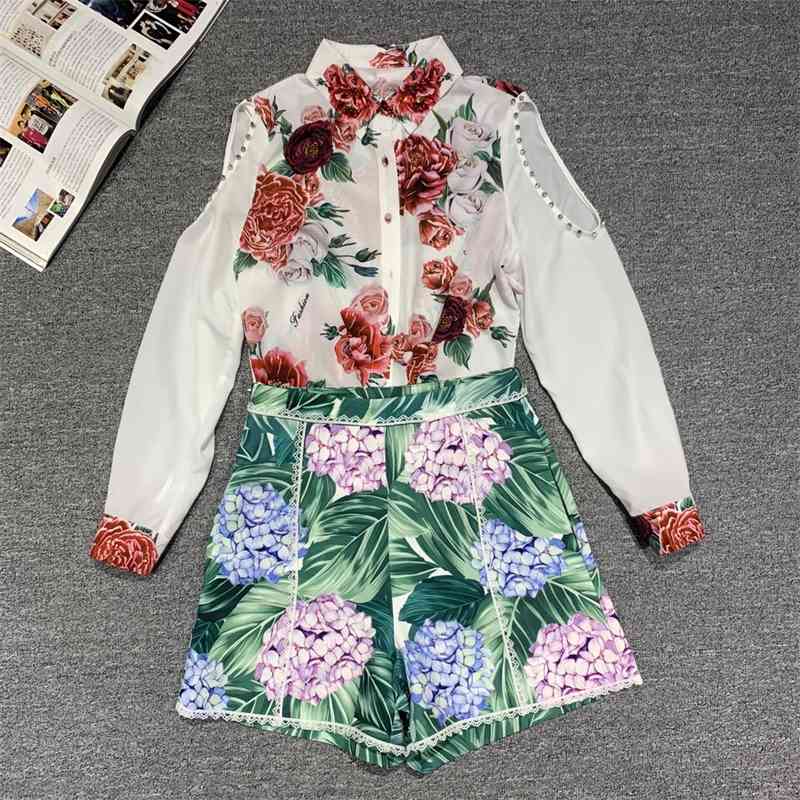 Truevoker Summer Runway Short Set Suit Female Full Sleeve Print Diamond Top Shirt With Two Piece 210602, White
Truevoker Summer Runway Short Set Suit Female Full Sleeve Print Diamond Top Shirt With Two Piece 210602, White