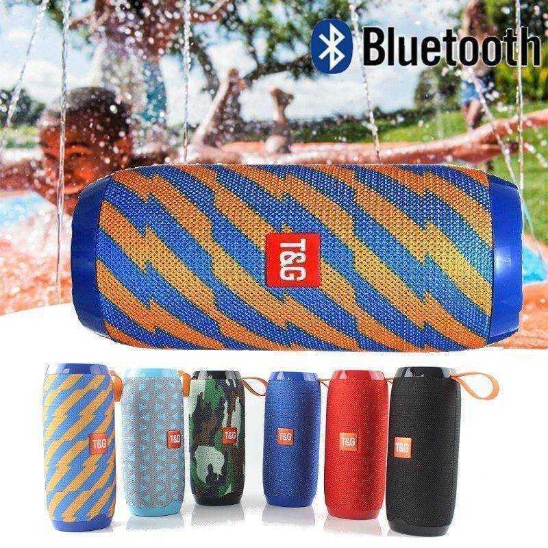 Tg117 Bluetooth Outdoor Speaker Waterproof Portable Wireless Column Loudspeaker Box Support Tf Card Fm Radio Aux Input Audio New Arrive Car